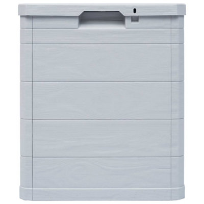 Berkfield Garden Storage Box 90 L Light Grey