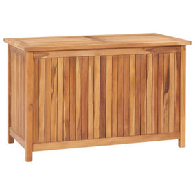 Berkfield Garden Storage Box 90x50x58 cm Solid Teak Wood