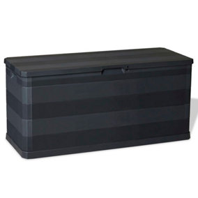 Berkfield Garden Storage Box Black 117x45x56 cm