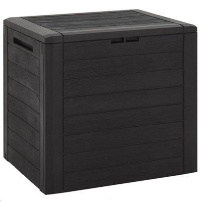 Berkfield Garden Storage Box Brown 58.5x46x55 cm Polypropylene