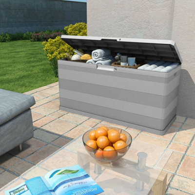 Berkfield Garden Storage Box Grey 117x45x56 cm