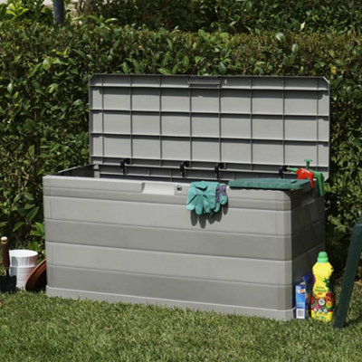 Berkfield Garden Storage Box Grey 117x45x56 cm