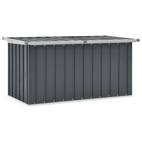 Berkfield Garden Storage Box Grey 129x67x65 cm