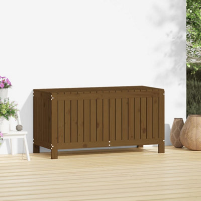 Berkfield Garden Storage Box Honey Brown 115x49x60 cm Solid Wood Pine