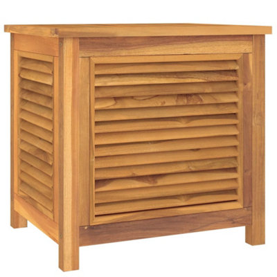 Berkfield Garden Storage Box with Bag 60x50x58 cm Solid Wood Teak