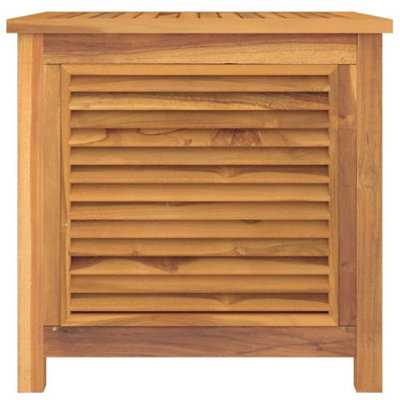 Berkfield Garden Storage Box with Bag 60x50x58 cm Solid Wood Teak