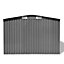Berkfield Garden Storage Shed Grey Metal 257x205x178 cm