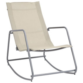 Berkfield Garden Swing Chair Cream 95x54x85 cm Textilene