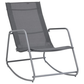 Berkfield Garden Swing Chair Grey 95x54x85 cm Textilene