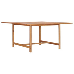 Berkfield Garden Table 150x150x76 cm Solid Teak Wood