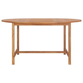 Berkfield Garden Table 150x76 cm Solid Teak Wood