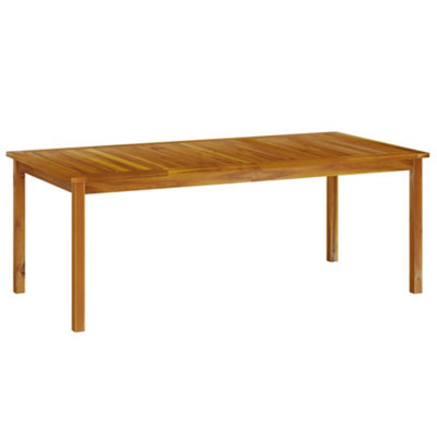 Berkfield Garden Table 200x100x74 cm Solid Wood Acacia