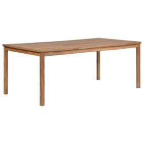Berkfield Garden Table 200x100x77 cm Solid Teak Wood