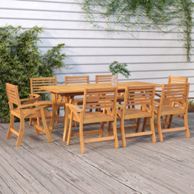 Berkfield Garden Table 200x90x75 cm Solid Wood Acacia