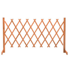 Berkfield Garden Trellis Fence Orange 150x80 cm Solid Firwood