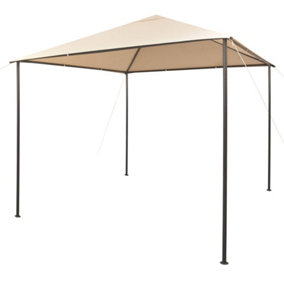 Berkfield Gazebo Pavilion Tent Canopy 3x3 m Steel Beige