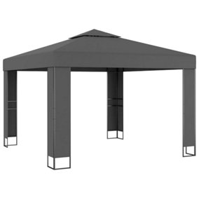 Berkfield Gazebo with Double Roof 3x3 m Anthracite