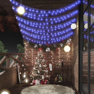 Berkfield Globe Fairy String Lights 20m 200 LED Blue 8 Function Price Comparisons | Compare The Build