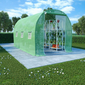 Berkfield Greenhouse 6.86 m2 3.43x2x2 m