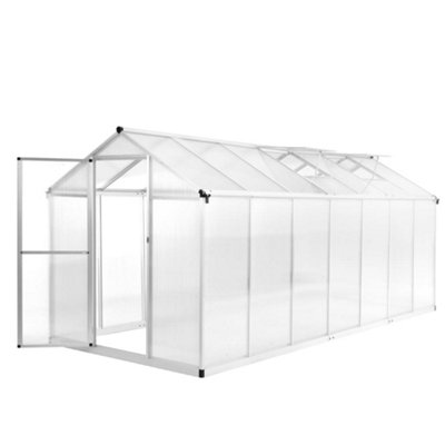 Berkfield Greenhouse Aluminium 421x190x195 cm 15.6 m3