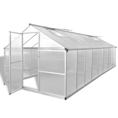 Berkfield Greenhouse Aluminium 481x250x195 cm 23.44 m3