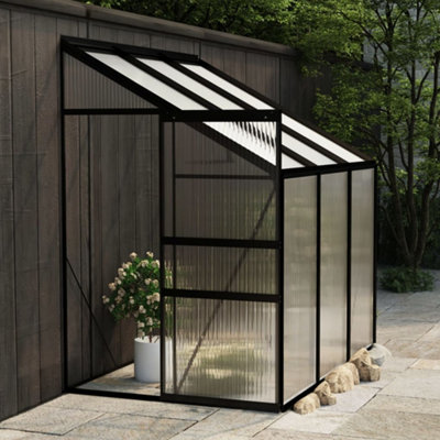 Berkfield Greenhouse Anthracite Aluminium 3.8 m3