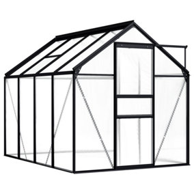 Berkfield Greenhouse Anthracite Aluminium 4.75 m2