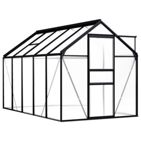 Berkfield Greenhouse Anthracite Aluminium 5.89 m2