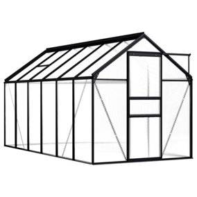 Berkfield Greenhouse Anthracite Aluminium 7.03 m2