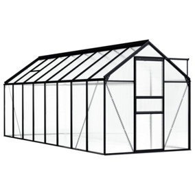 Berkfield Greenhouse Anthracite Aluminium 9.31 m2