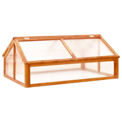 Berkfield Greenhouse Brown 114x80x50 cm Firwood