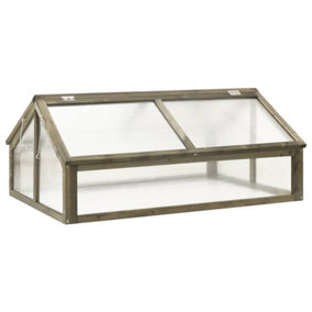 Berkfield Greenhouse Grey 114x80x50 cm Firwood