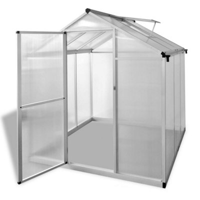 Berkfield Greenhouse Reinforced Aluminium 3.46 m2 | DIY at B&Q