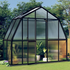 Berkfield Greenhouse with Base Frame Anthracite 3.3 m2 Aluminium