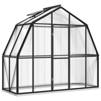 Berkfield Greenhouse with Base Frame Anthracite 3.3 m2 Aluminium