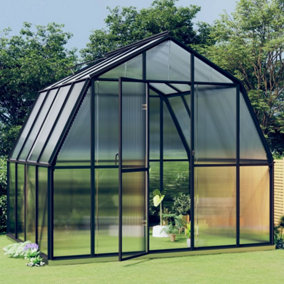 Berkfield Greenhouse with Base Frame Anthracite 6.43 m2 Aluminium