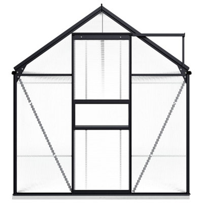 Berkfield Greenhouse with Base Frame Anthracite Aluminium 8.17 m2