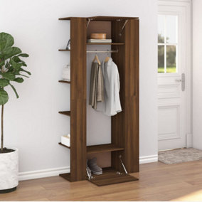 Berkfield Hallway Cabinets 2 pcs Brown Oak Engineered Wood