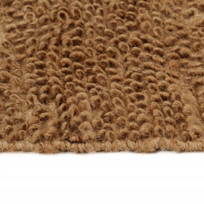 Berkfield Handmade Loop Pile Rug 120x180 cm Jute and Cotton