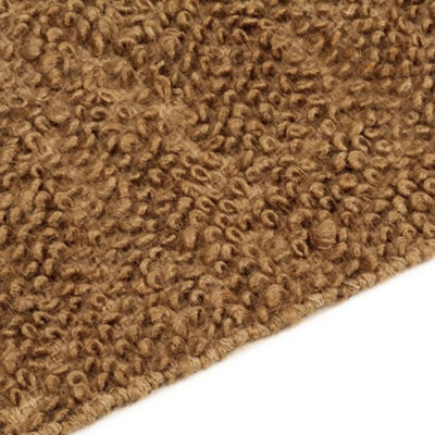 Berkfield Handmade Loop Pile Rug 120x180 cm Jute and Cotton