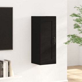 Berkfield Hanging Cabinet Black 35x34x90 cm Engineered Wood