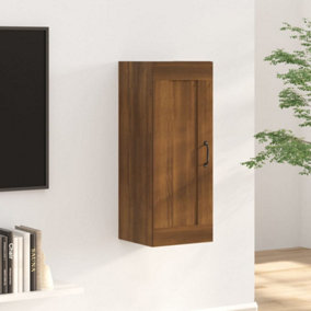 Berkfield Hanging Cabinet Brown Oak 35x34x90 cm Engineered Wood