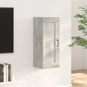 Berkfield Hanging Cabinet Concrete Grey 35x34x90 cm Engineered Wood
