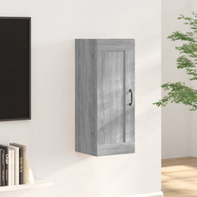 Berkfield Hanging Cabinet Grey Sonoma 35x34x90 cm Engineered Wood