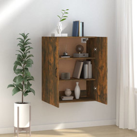 Berkfield Hanging Cabinet Smoked Oak 69,5x34x90 cm Engineered Wood