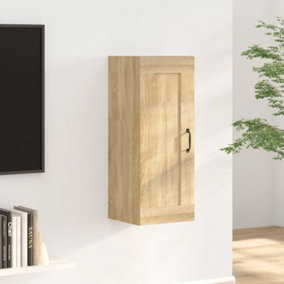 Berkfield Hanging Cabinet Sonoma Oak 35x34x90 cm Engineered Wood