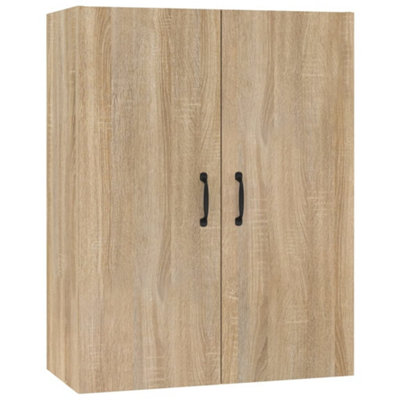 Berkfield Hanging Cabinet Sonoma Oak 69,5x34x90 cm Engineered Wood