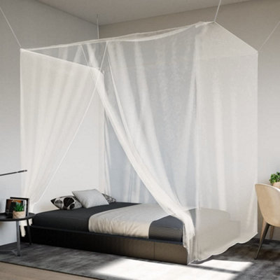 Berkfield Hanging Mosquito Net 156 Mesh White 220x150x180 cm