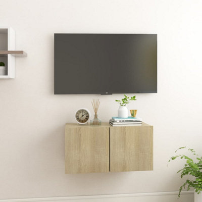 Wall mounted enclosed on sale tv cabinet