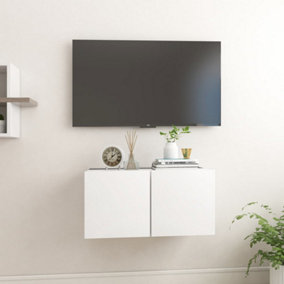 Berkfield Hanging TV Cabinet White 60x30x30 cm